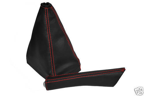 FITS PEUGEOT 205 GEAR&HANDBRAKE GAITER LEATHER RED ST CUSTOM NEW MADE IN UK
