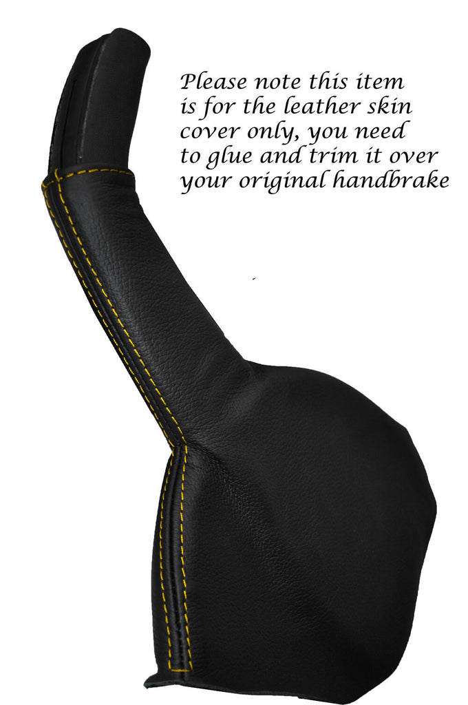 YELLOW STITCH LEATHER HANDBRAKE BOOT FITS HOLDEN COMMODORE VY VZ 2002-2006
