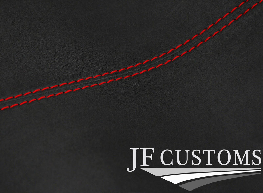 RED STITCH D GREY LUXE SUEDE HEADLINER COVER FOR JEEP WRANGLER JK 11-17 4 DR