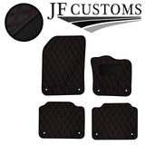 D RED DIAMOND STITCH VINYL 4XTAILORED FLOOR CARPET FOR VOLVO S90 V90 16-21 JF1