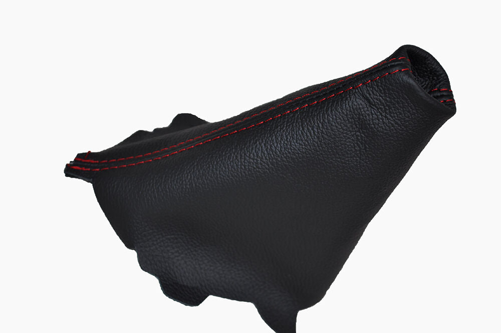 RED STITCHING FITS AUDI A3 2003-2012 GEAR GAITER REAL LEATHER CUSTOM NEW