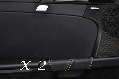 YELLOW STITCH FITS PORSCHE BOXSTER 987 & CAYMAN 05-12 2X DOOR HANDLE COVERS