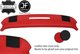 RED TOP GRAIN LEATHER TOP DASH DASHBOARD PAD COVER FITS CORVETTE C3 70-76