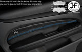 BLUE STITCHING 2X FRONT DOOR CARD TRIM COVERS FITS FORD FOCUS MK3 08-11 3 DOOR