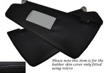 BLACK STITCHING FITS FIAT BRAVO BRAVA 95-01 2X SUN VISORS LEATHER SKIN COVERS