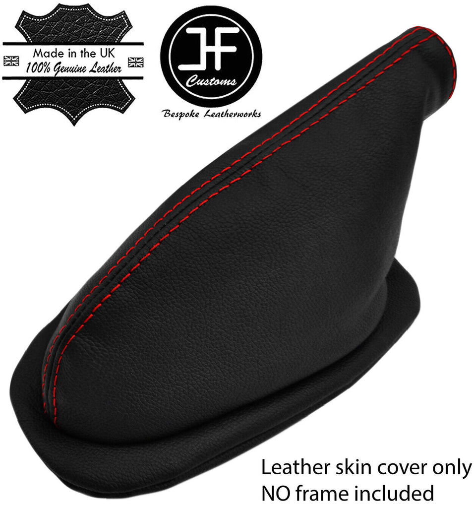 RED STITCH LEATHER HANDBRAKE GAITER OVER RUBBER FOR ALFA ROMEO SPIDER 105 EARLY