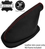 RED STITCH LEATHER HANDBRAKE GAITER OVER RUBBER FOR ALFA ROMEO SPIDER 105 EARLY