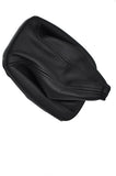 black stitching FITS KIA CERATO GEAR GAITER SHIFT BOOT REAL LEATHER CUSTOM NEW