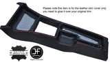 RED STITCHING CENTER CONSOLE LEATHER COVER FITS MERCEDES 190 W201 1982-1993
