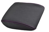 FITS SAAB 93 9-3 ARMREST LEATHER COVER PURPLE  STITCH 03-09 CUSTOM NEW