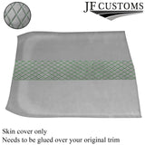 DSG2 GREEN STITCH L GREY LUXE SUEDE HEADLINER COVER FOR ROVER 25 MG ZR 99-05