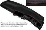 RED STITCH DASH DASHBOARD LEATHER SKIN COVER FITS NISSAN SUNNY PULSAR GTIR
