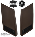 BROWN 2X REAR EXTERIOR D PILLAR VINYL COVERS FOR RANGE ROVER CLASSIC CUSTOM NEW