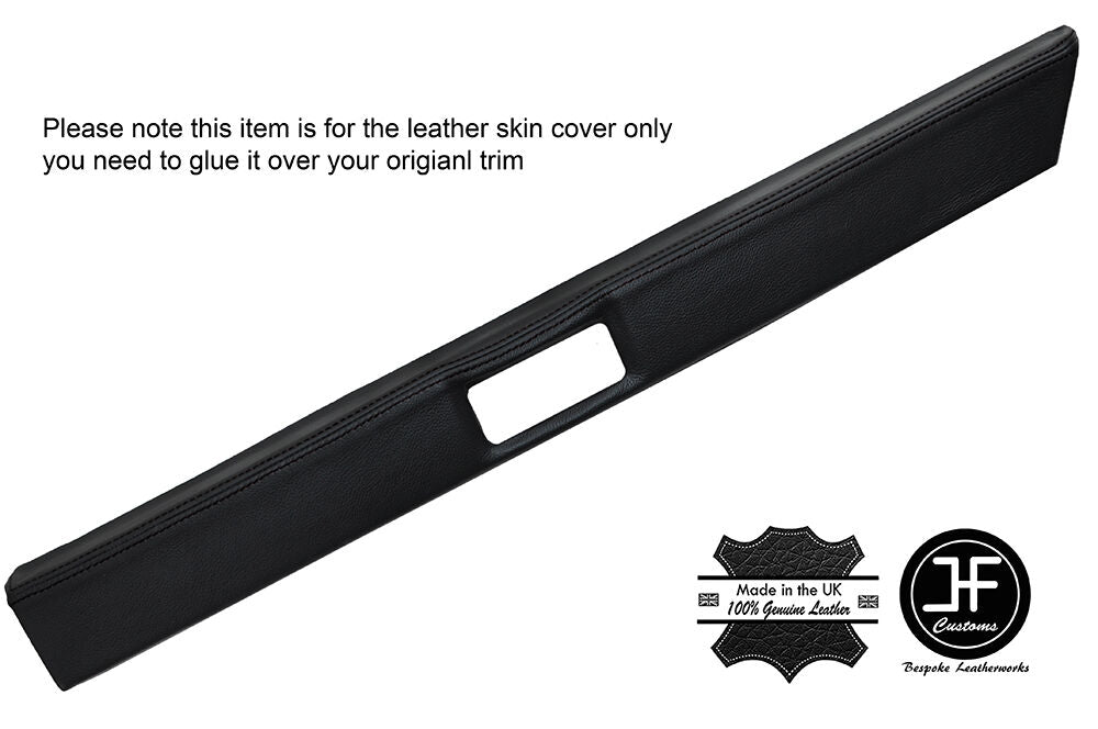 BLACK STITCHING 2X TOP REAR DOOR CAPPINGS LEATHER COVERS FITS BMW 5 SERIES E28