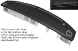 GREY STITCH TOP DASH DASHBOARD LEATHER SKIN COVER FITS NISSAN FIGARO CUSTOM NEW