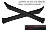 RED STITCH 2X WINDSCREEN PILLAR LEATHER COVERS FITS HONDA INTEGRA DC2 93-01