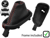 RED STITCH LEATHER AUTOMATIC GEAR + PLASTIC FRAME FOR DODGE CHALLENGER 15-18