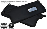 BLACK STITCH 2X SUN VISORS LEATHER COVERS FITS ALFA ROMEO ALFASUD SPRINT