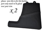 WHITE STITCH FITS PORSCHE 997 CARRERA 987 BOXSTER 2XSIDES CENTRE CONSOLE COVERS
