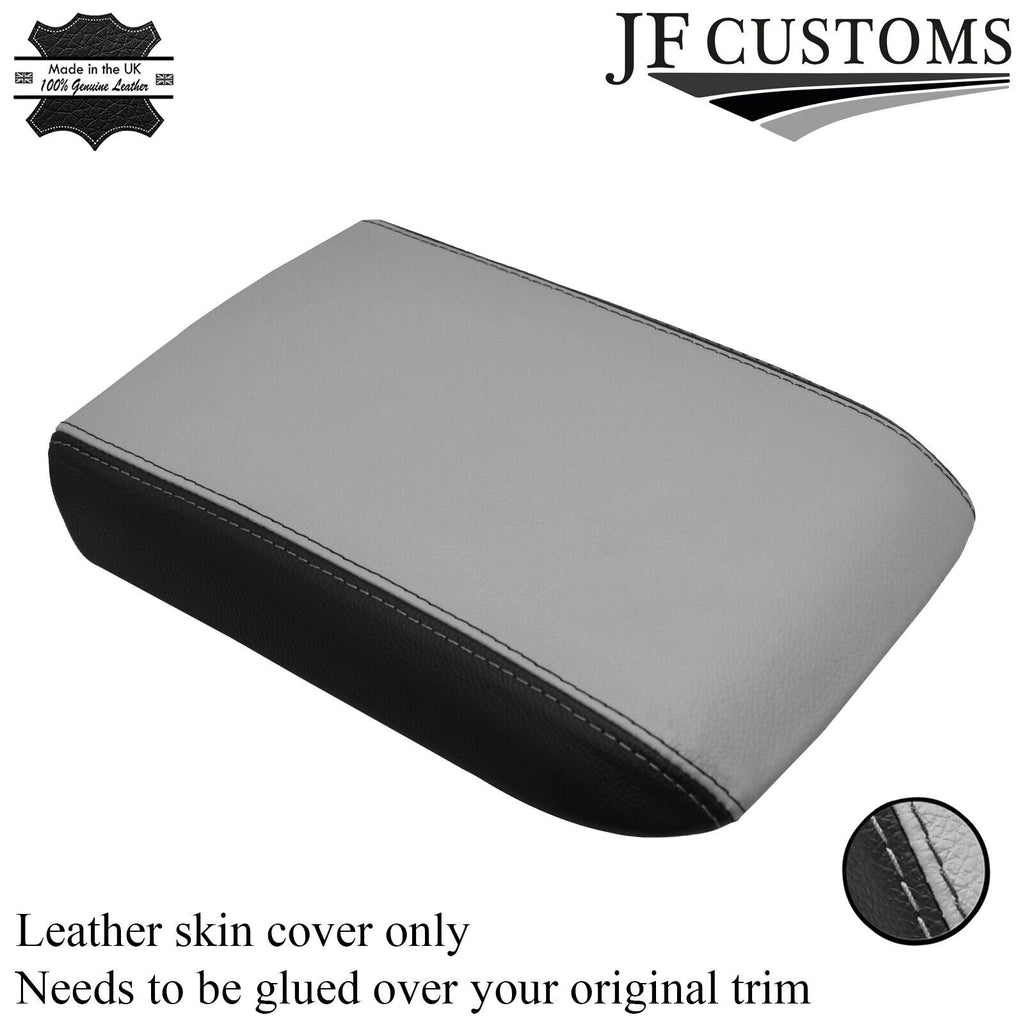 FITS FORD MUSTANG 05-09 LEATHER ARMREST COVER black  grey CUSTOM NEW MADE IN UK
