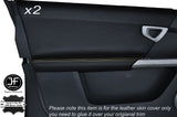 YELLOW STITCH 2X FRONT DOOR CARD TRIM LEATHER COVERS FITS SMART FORFOUR 04-06