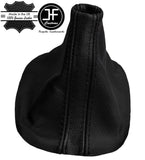 BLACK BLACK REAL LEATHER MANUAL GEAR GAITER FITS VW BEETLE 1998-2010 CUSTOM NEW