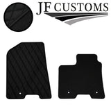 BLACK  DIAMOND STITCH VINYL 4 XTAILORED FLOOR CARPET FOR HYUNDAI NEXO 18-21 JF1