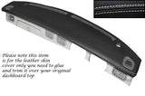 WHITE STITCH TOP DASH DASHBOARD LEATHER SKIN COVER FITS NISSAN FIGARO CUSTOM NEW