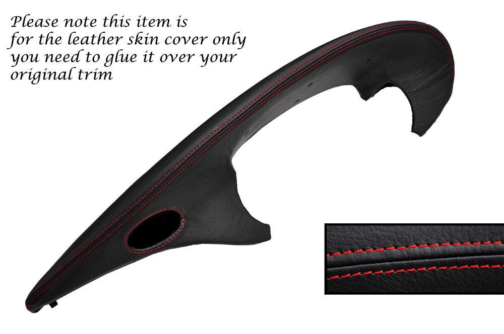 RED STITCH DASH SPEEDO INSTRUMENT LEATHER SKIN COVER FITS PORSCHE 986 BOXSTER