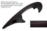 RED STITCH DASH SPEEDO INSTRUMENT LEATHER SKIN COVER FITS PORSCHE 986 BOXSTER