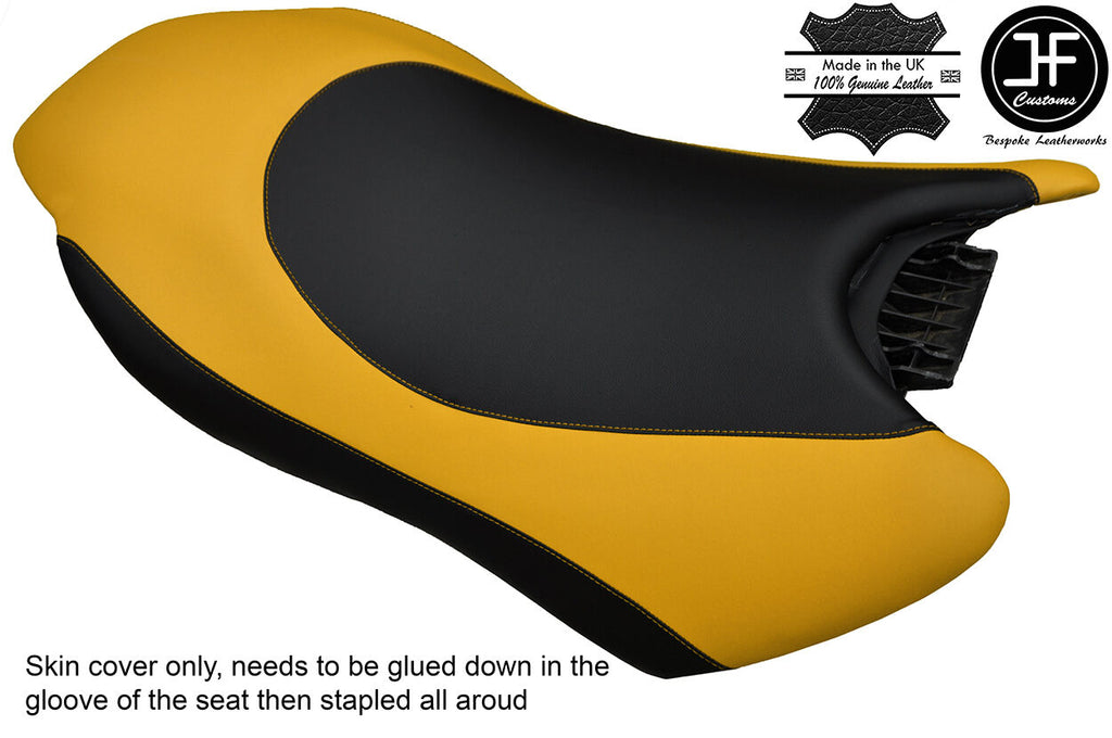 STYLE2 BLACK YELLOW VINYL CUSTOM FOR YAMAHA 03-08 GP 1300 800 R 03-04 SEAT COVER