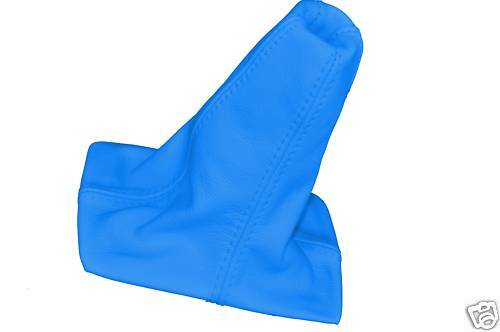 FITS TOYOTA CELICA MK6 L BLUE LEATHER GEAR GAITER 94-99 CUSTOM NEW MADE IN UK
