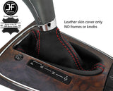 RED STITCH REAL LEATHER AUTOMATIC GEAR GAITER FOR MERCEDES CLS W219 2004-2010