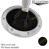 YELLOW FOUR STITCHING REAL SUEDE MANUAL GEAR GAITER FITS AUDI TT MK1 1998-2006