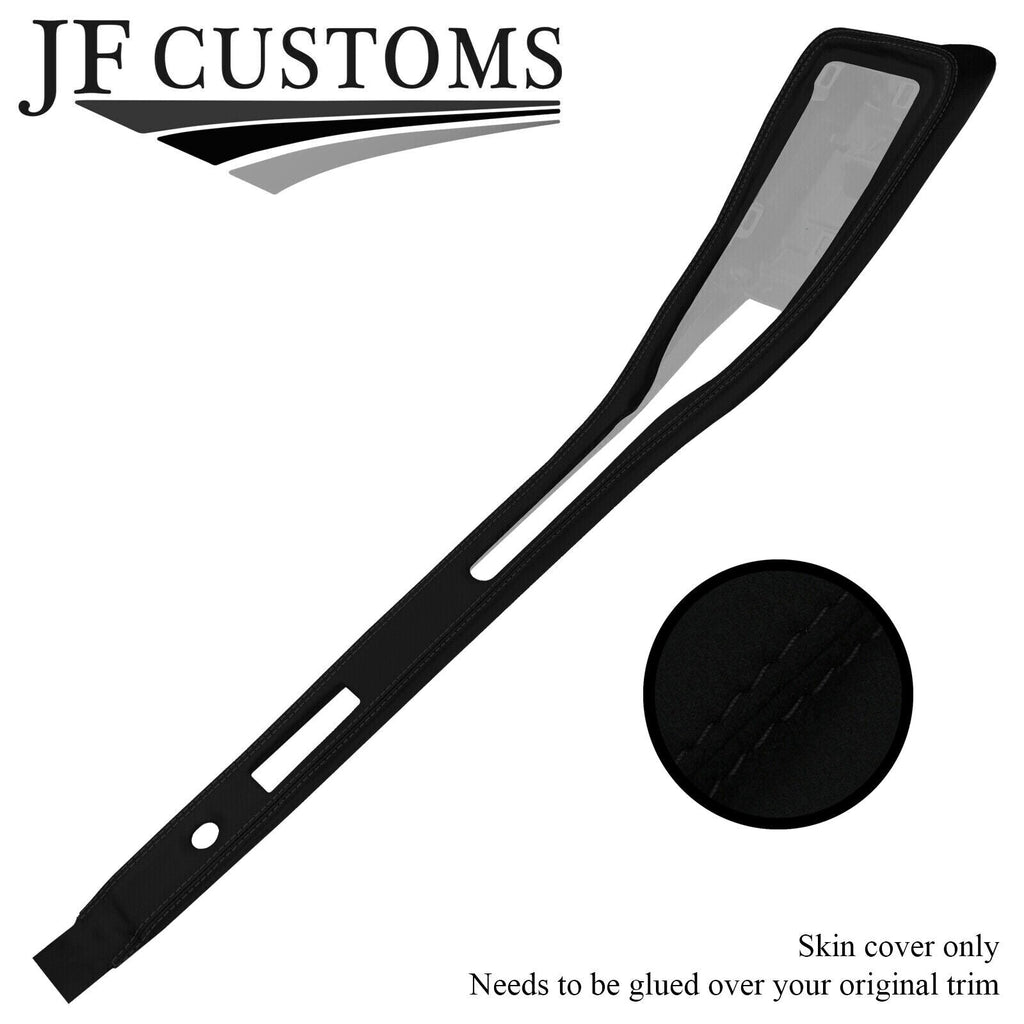 BLACK STITCH SUEDE TOP CENTRE CONSOLE TRIM SKIN COVER FITS LOTUS EVORA 09-18