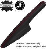 RED STITCHING REAL LEATHER HANDBRAKE GAITER FITS SKODA ROOMSTER 2006-2015