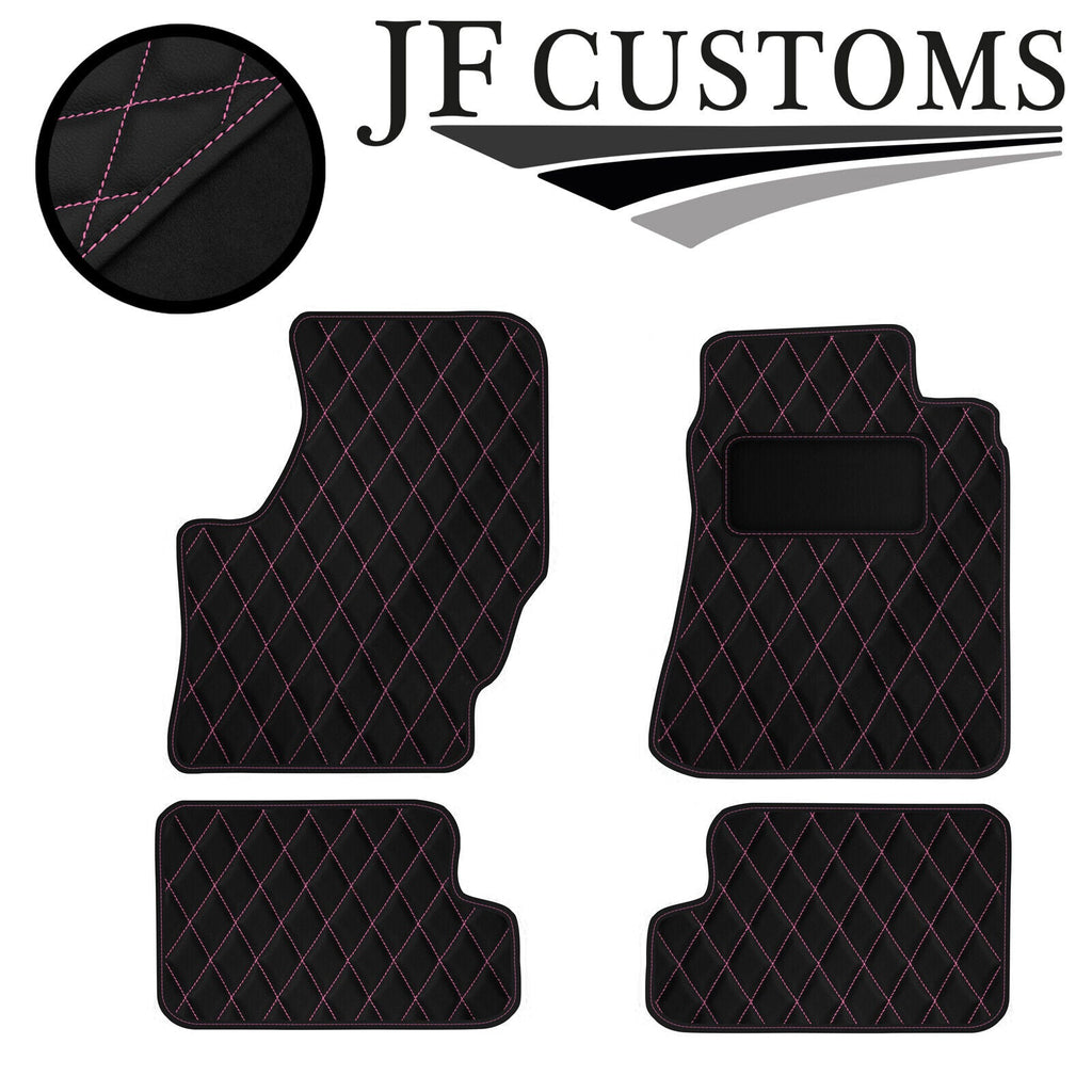 PINK DIAMOND STITCH VINYL 4XTAILORED FLOOR CARPET FOR NISSAN 200SX 89-94 JF1