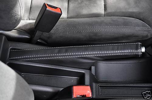 FITS AUDI A3/S3 LEATHER HANDBRAKE GAITER GREY STITCH 96-2003 CUSTOM NEW