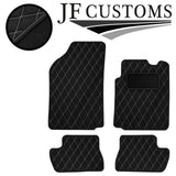 WHITE DIAMOND STITCH VINYL 4X TAILORED FLOOR CARPETS FOR CITROEN C2 03-09 JF1