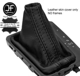 BLACK STITCH TOP GRAIN LEATHER DSG AUTOMATIC GEAR GAITER FITS VW ARTEON 17-19