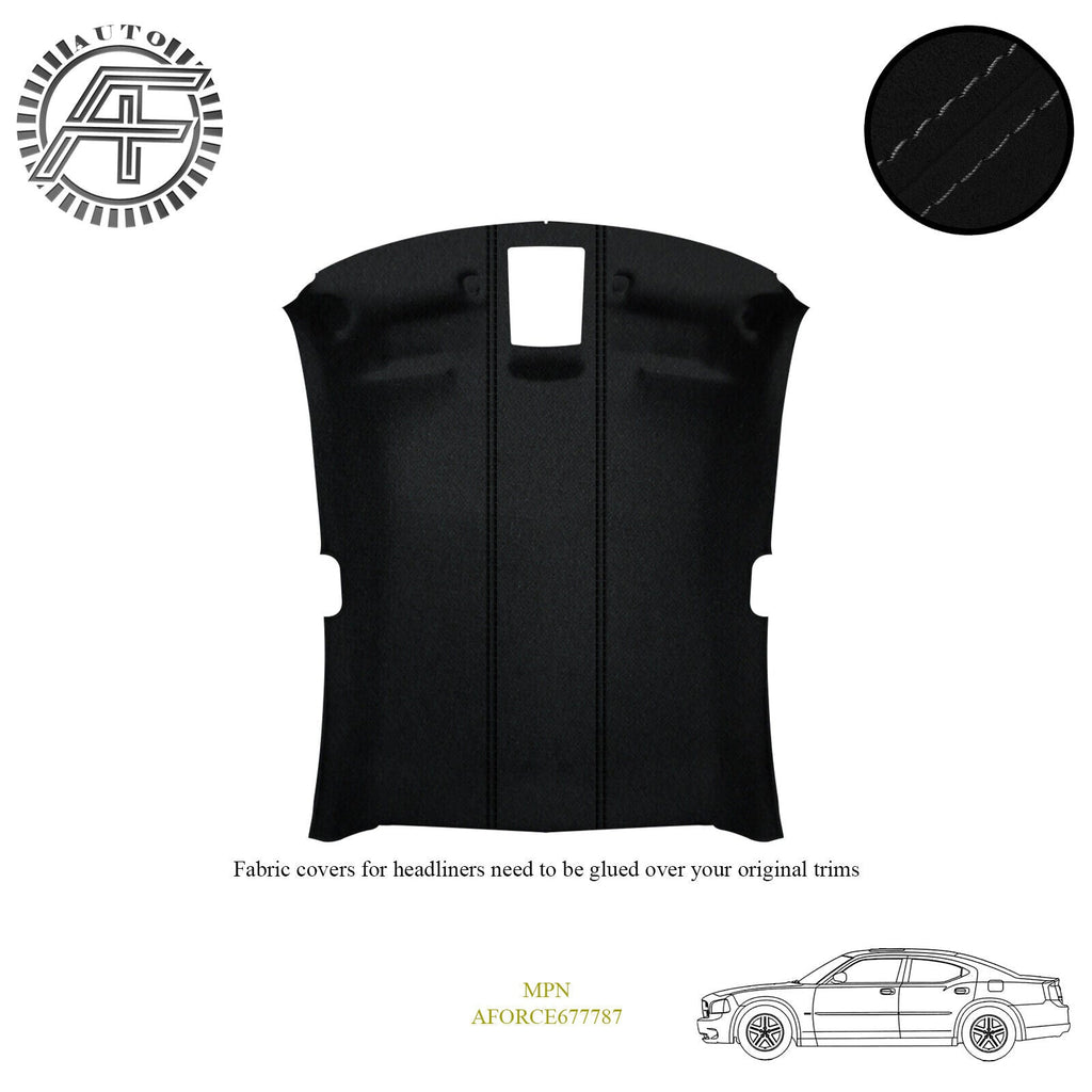 LUXE SUEDE HEADLINER COVER FITS DODGE CHARGER 2005-2010 CUSTOM NEW MADE IN UK