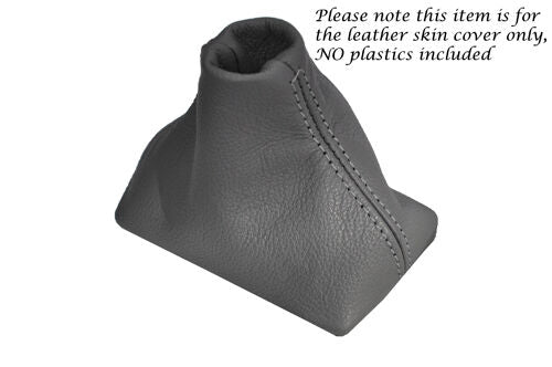 GREY STITCH GREY LEATHER AUTOMATIC GEAR GAITER FITS MERCEDES SL R230 2001-2011