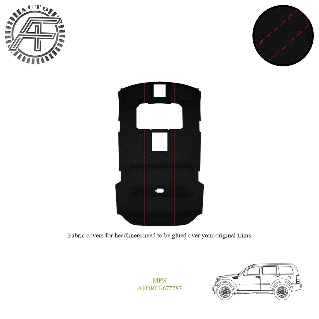 LUXE SUEDE HEADLINER COVER FITS DODGE NITRO 4 DOOR SUV + SUNROOF 2007-2012