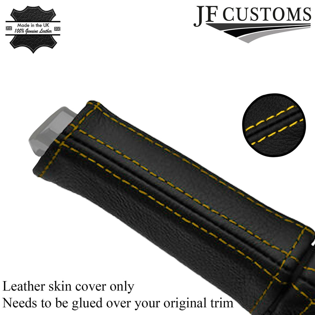 YELLOW STITCH FITS VAUXHALL OPEL ASTRA J MK6 2009+ HANDBRAKE HANDLE COVER ONLY