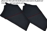 red stitch FITS MAZDA RX8 2XDASHBOARD CENTER MIDDLE CONSOLE TRIM COVER LTHR 03+