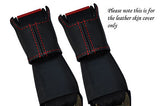 RED STITCH FITS PORSCHE 911 993 964 & 924 944 968 2X REAR SEAT BELT STALK COVERS