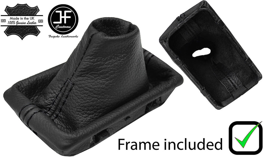 BLACK STITCH LEATHER AUTOMATIC GEAR + PLASTIC FRAME FITS MERCEDES SL R230 02-07