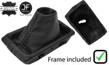 BLACK STITCH LEATHER AUTOMATIC GEAR + PLASTIC FRAME FITS MERCEDES SL R230 02-07