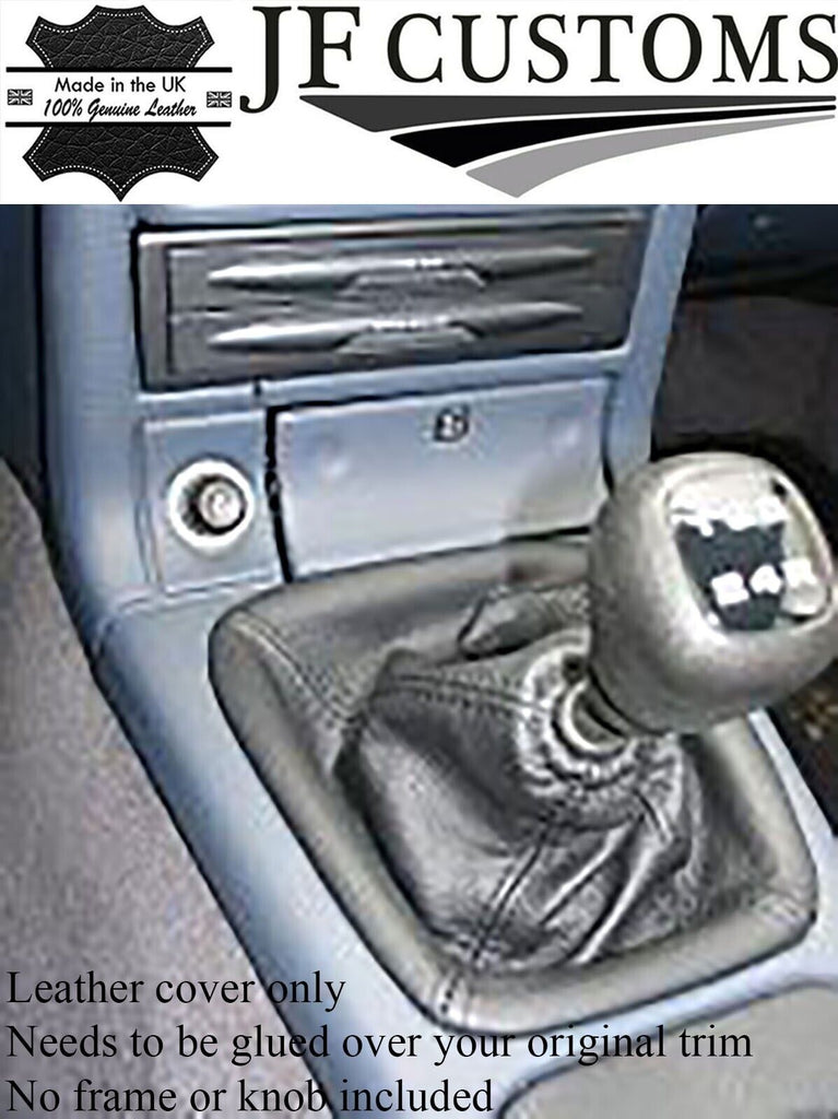 FITS FORD SCORPIO 1995-1998 GEAR STICK SHIFT GAITER LEATHER BLACK STITCH