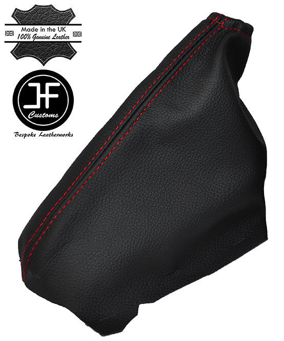RED STITCH HANDBRAKE GAITER GENUINE LEATHER FITS PEUGEOT 508 2010-2015